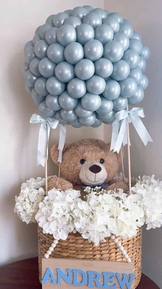 Hot Air Balloon Teddy Blue